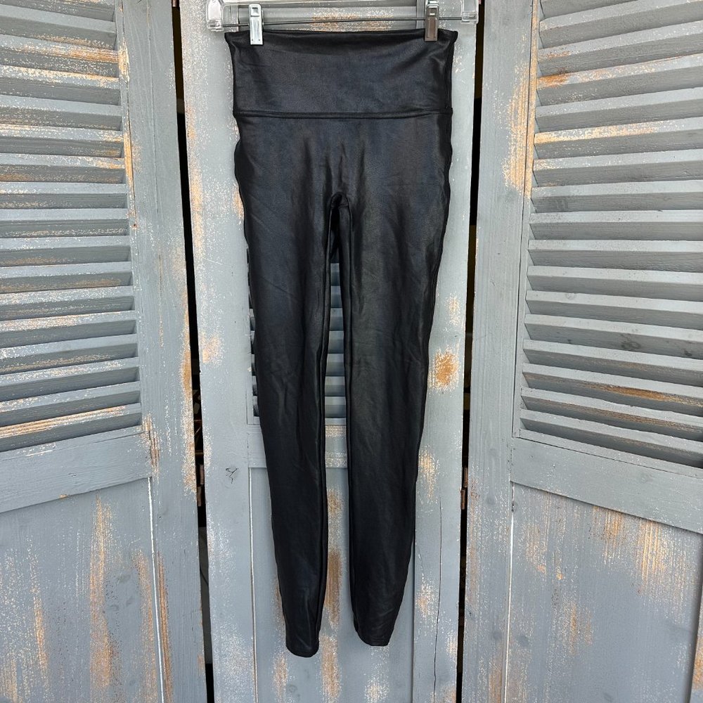 Spanx Faux Leather Leggings Black Sz S NWOT - Picture 2 of 13